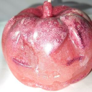 Hand crafted limited edition pumpkin candle from our spooky candle collection